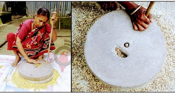 ডুমুরিয়ায় গ্রাম বাংলার ঐতিহ্য জাঁতাশিল্প এখন বিলুপ্তির পথে