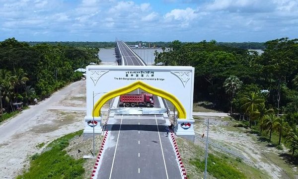 বঙ্গমাতা বেগম ফজিলাতুন্নেছা মুজিব সেতুর উদ্বোধন করলেন প্রধানমন্ত্রী শেখ হাসিনা