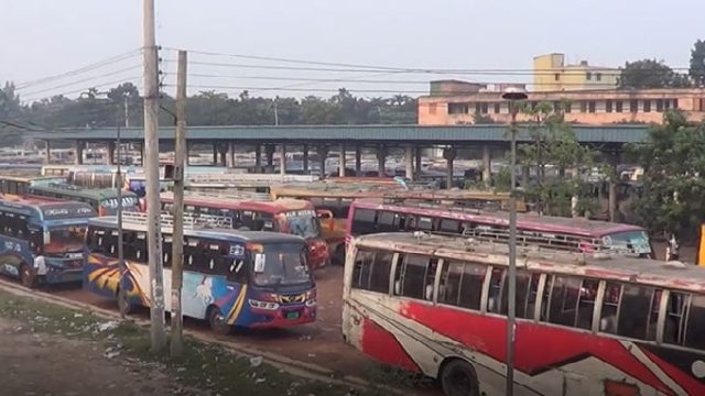 ফরিদপুরে দুদিনের বাস ধর্মঘটের ঘোষণা