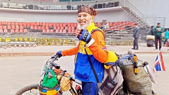 সাইকেলে চড়ে সড়ক পথে হজ্বে যেতে পারলো না থাইল্যান্ড নাগরিক সালাম
