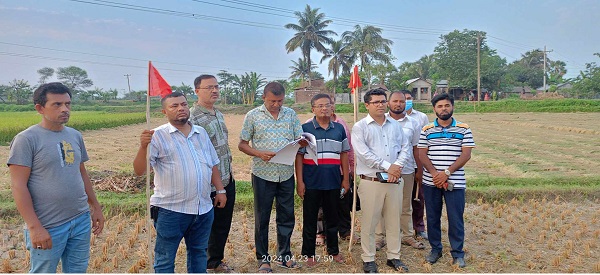 তালায় ৬০ বছর ধরে অবৈধ দখলে থাকা ৩৩ বিঘা সরকারি জমি উদ্ধার