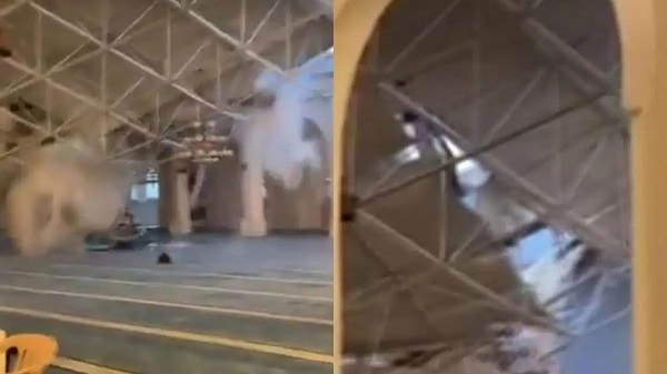 প্রবল বৃষ্টিতে সৌদিতে ভেঙে পড়ল মসজিদের ছাদ