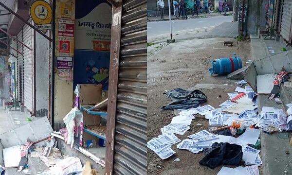 খালিশপুরে বিএনপির দুই কার্যালয়, বকুলের বাড়িতে আগুন ও নয়াবাটিতে শিমুলের দোকান ভাংচুর লুটপাট