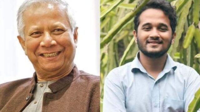 জুলাই শহীদ স্মৃতি ফাউন্ডেশনের সভাপ‌তি ড. ইউনূস, সম্পাদক মুগ্ধর ভাই স্নিগ্ধ