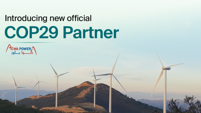 ACWA POWER ANNOUNCED AS ENERGY & WATER PARTNER FOR COP29