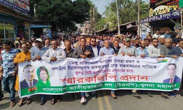 দ্রুত সময়ের মধ্যে ডেঙ্গুরোধ ও সড়ক-ড্রেন মেরামতের দাবি জানিয়েছে বিএনপি