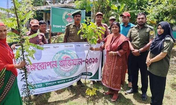তালায় আনসার-ভিডিপির উদ্যোগে বৃক্ষরোপণ অভিযান