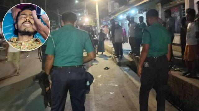 খুলনা সাব- রেজিস্ট্রি অফিসের সামনে যুবককে গুলি করে হত্যা চেষ্টা