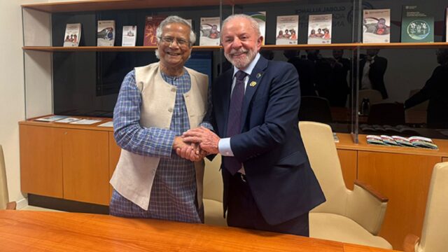 রোমে ব্রাজিলের প্রেসিডেন্টের সঙ্গে প্রধান উপদেষ্টার বৈঠক