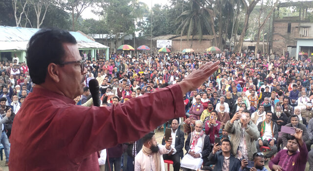 কলারোয়ায় জনসভায় সেতু ও শিক্ষা অবকাঠামোর আশ্বাস হাবিবুল ইসলাম হাবিরের