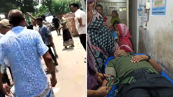 পেট্রোলপাম্পে মিছিল নিয়ে এসে ইউএনওর ওপর হামলা