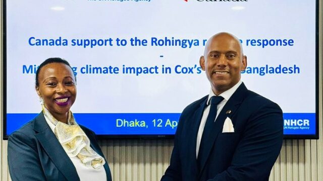 রোহিঙ্গা ক্যাম্পে পরিচ্ছন্ন জ্বালানি ও পরিবেশ সুরক্ষায় কানাডার ১ কোটি ডলার সহায়তা