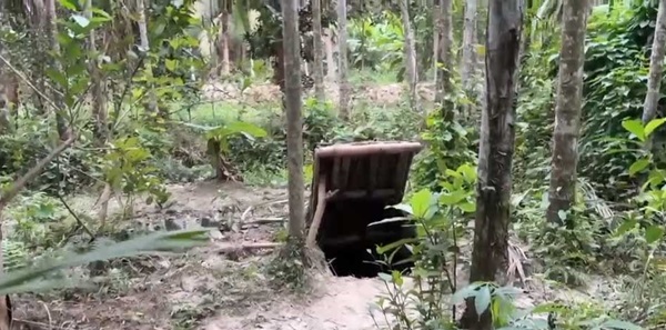 মাটির নিচে সুড়ঙ্গে মাদক আসর, আছে বিছানা-সিঁড়িসহ গোপন আস্তানা