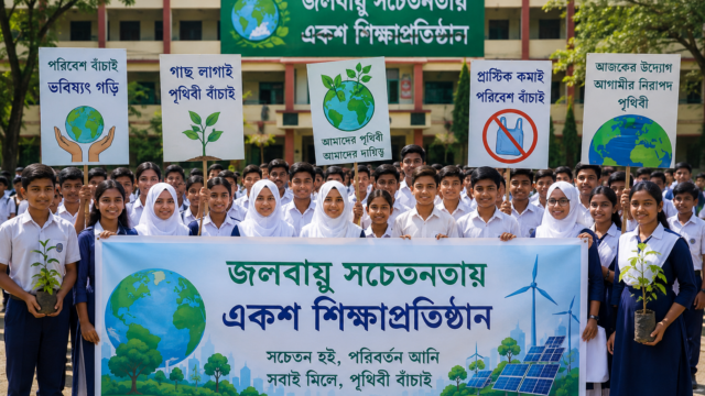 জলবায়ু সচেতনতায় একশ শিক্ষাপ্রতিষ্ঠান নির্বাচনে তথ্য আহ্বান
