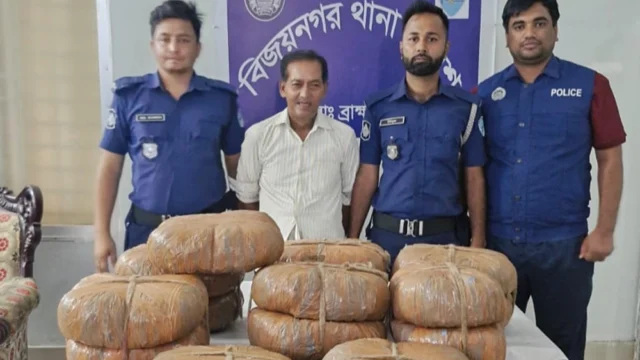 পুলিশের পৃথক অভিযানে ৫ মণ গাঁজা উদ্ধার